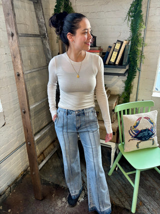 Suzanne Wide Bootleg Jeans