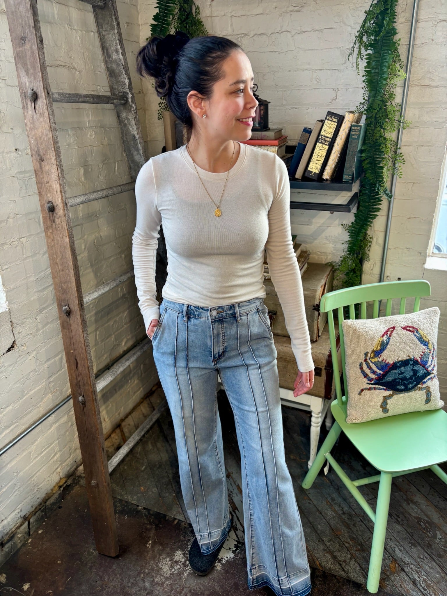 Suzanne Wide Bootleg Jeans