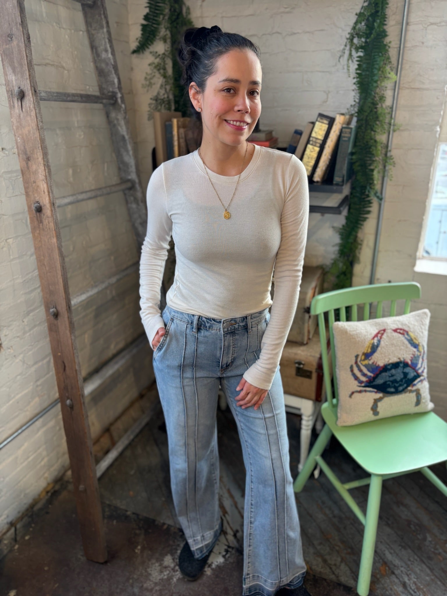 Suzanne Wide Bootleg Jeans