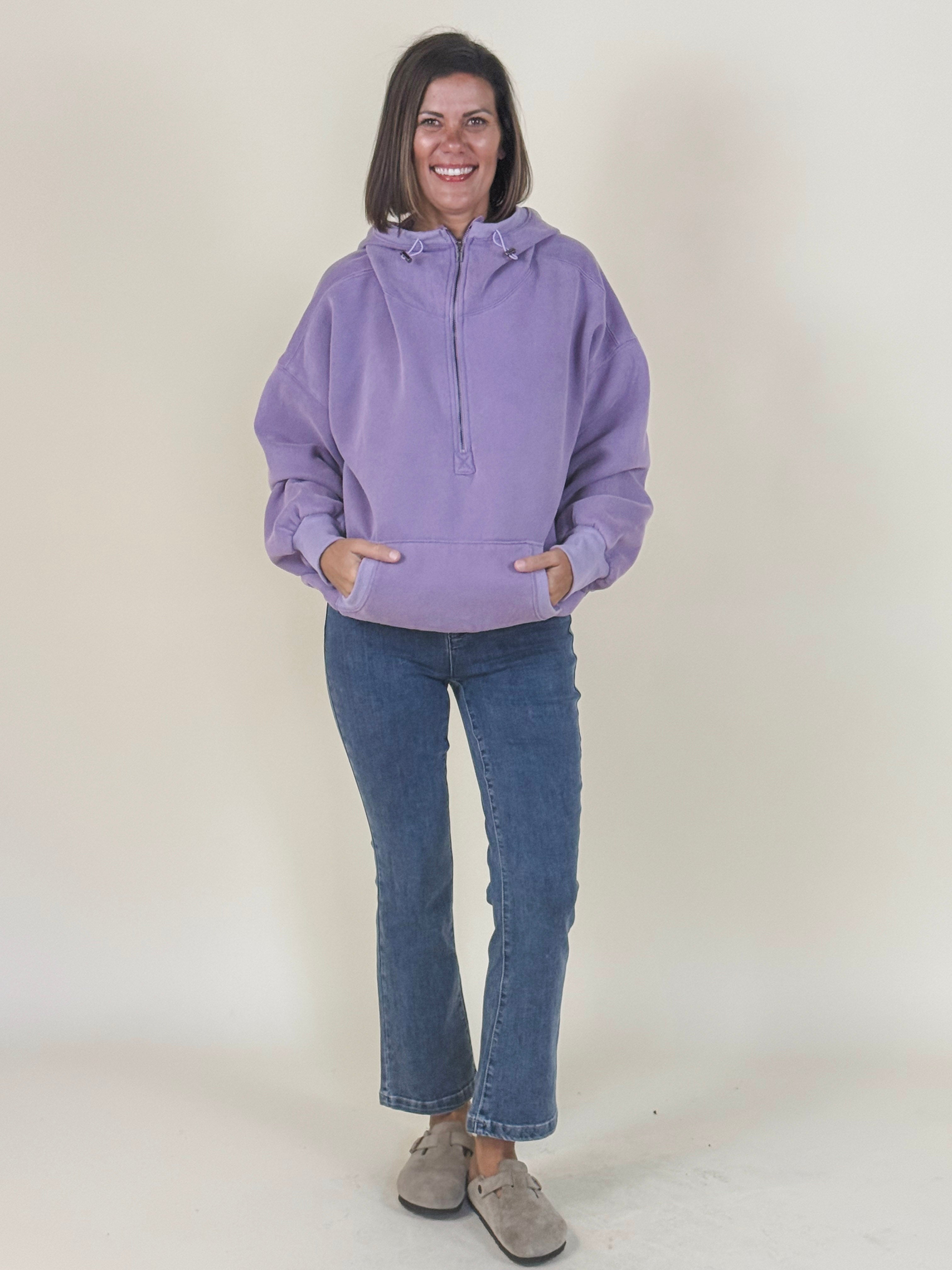 Felicity Half Zip Fleece Hoodie