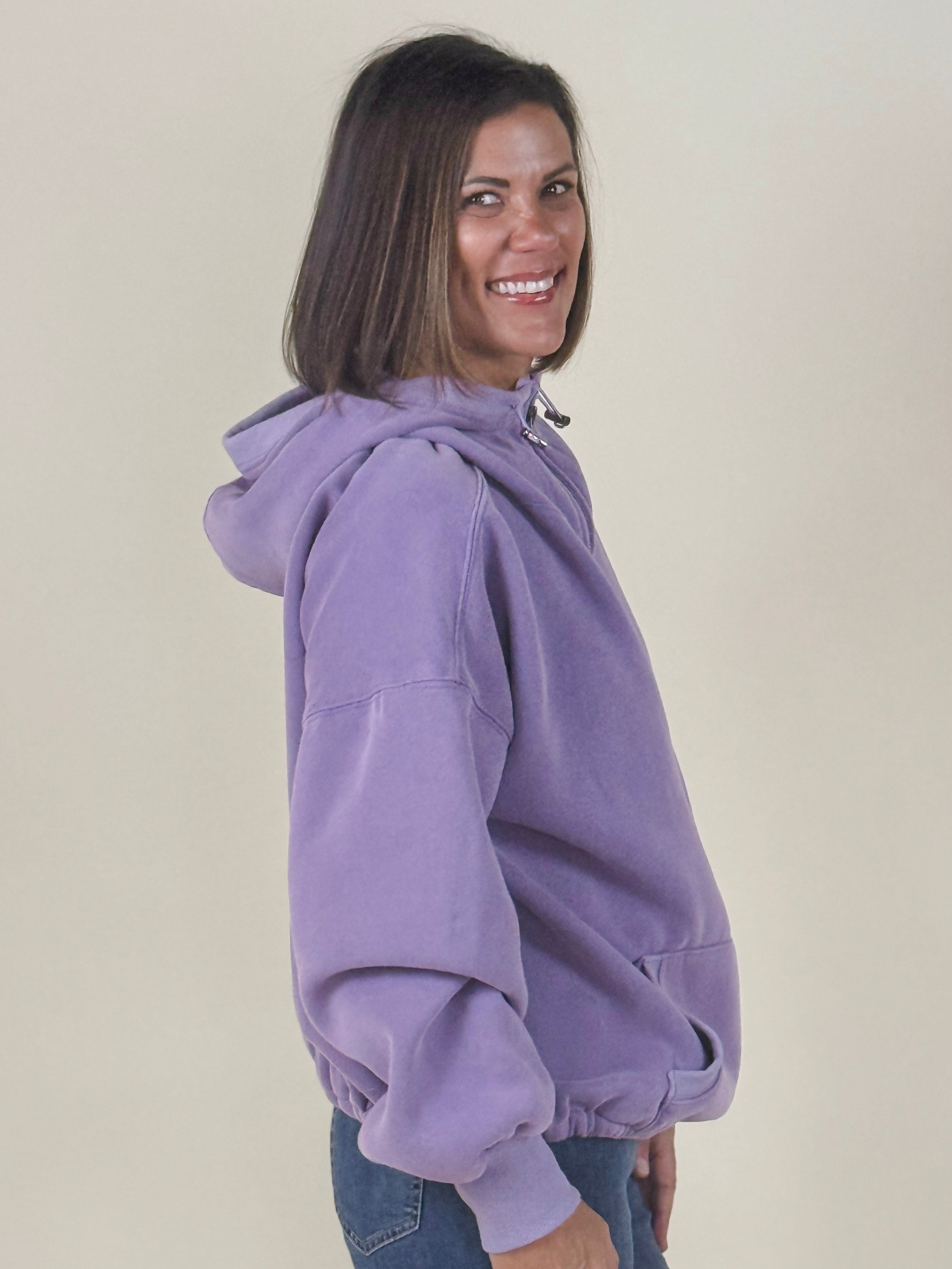 Felicity Half Zip Fleece Hoodie