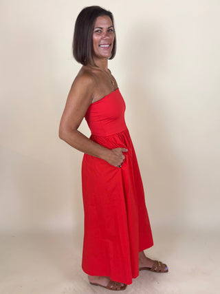 [Z Supply] Sunsought Strapless Midi Dress
