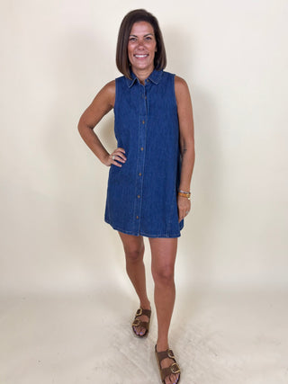 [Z Supply] New Light Denim Mini Dress