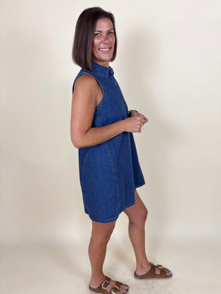 [Z Supply] New Light Denim Mini Dress