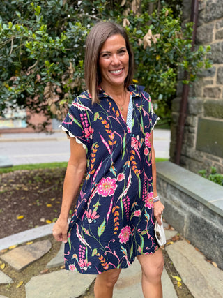 Fiona Short Sleeve Floral Dress