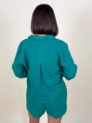 [Z Supply] Helena Airy Gauze Button Up