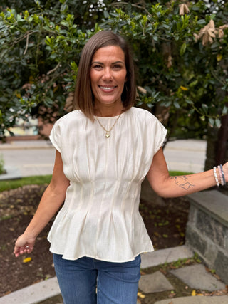 Winnie Pintuck Waist Top