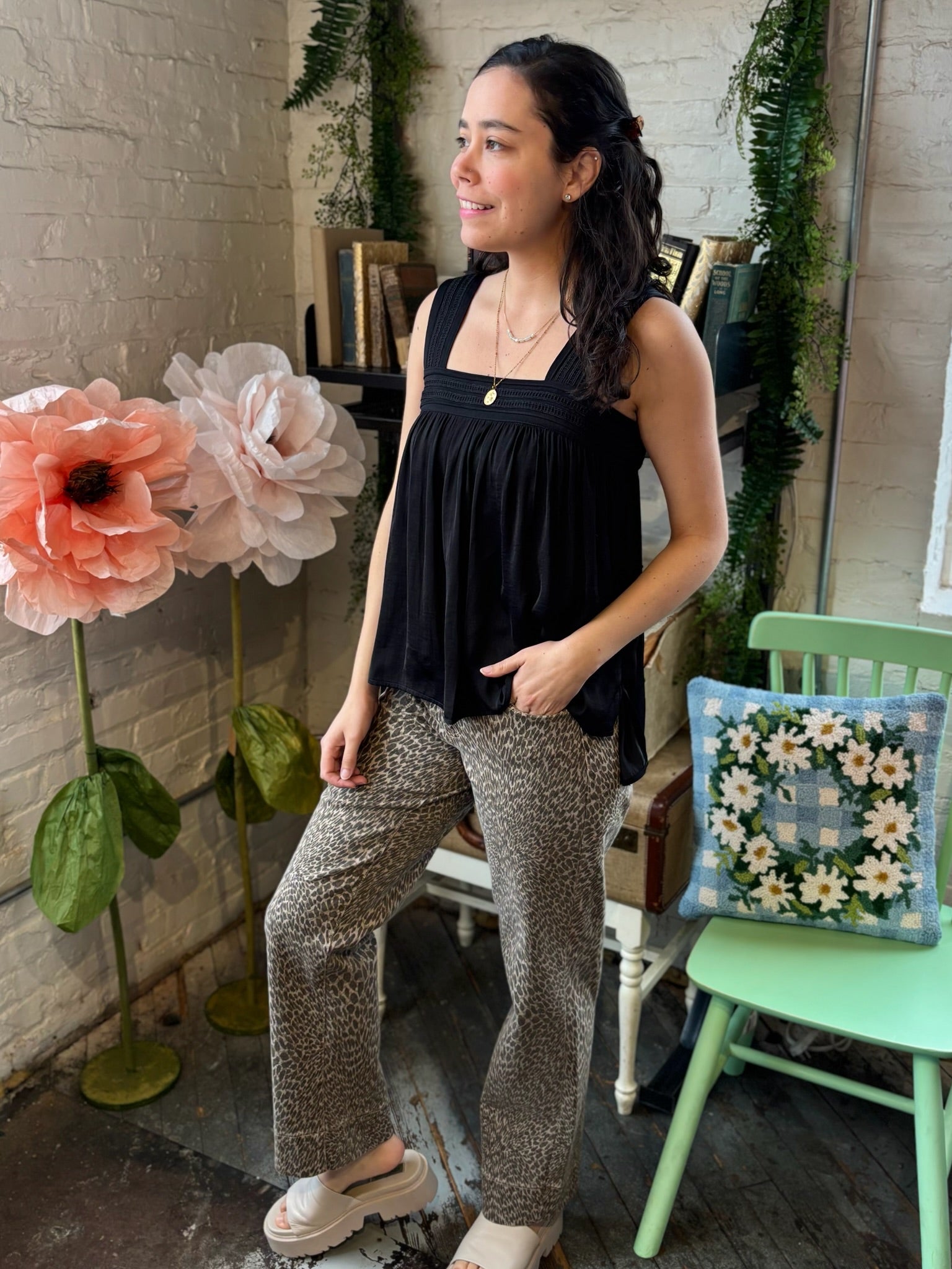 [Liverpool] Kennedy Straight Pants with Wide Hem