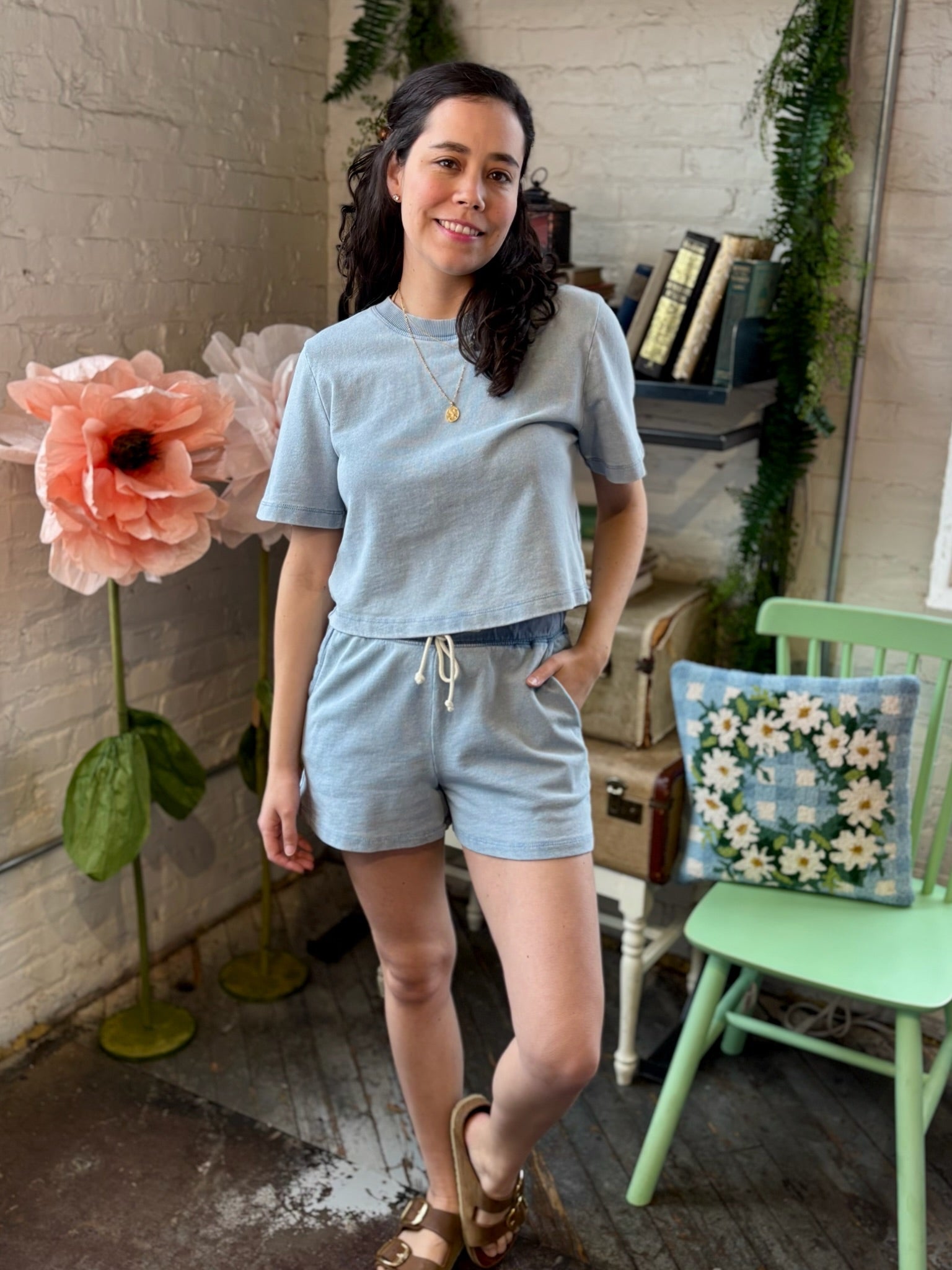 [Z Supply] Curran Knit Denim Tee