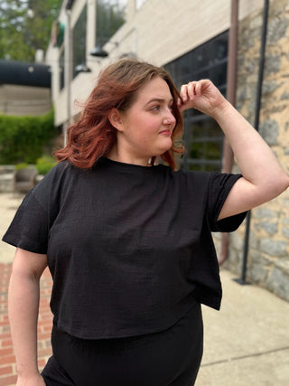 [Z Supply] Sway Textured Cropped Tee