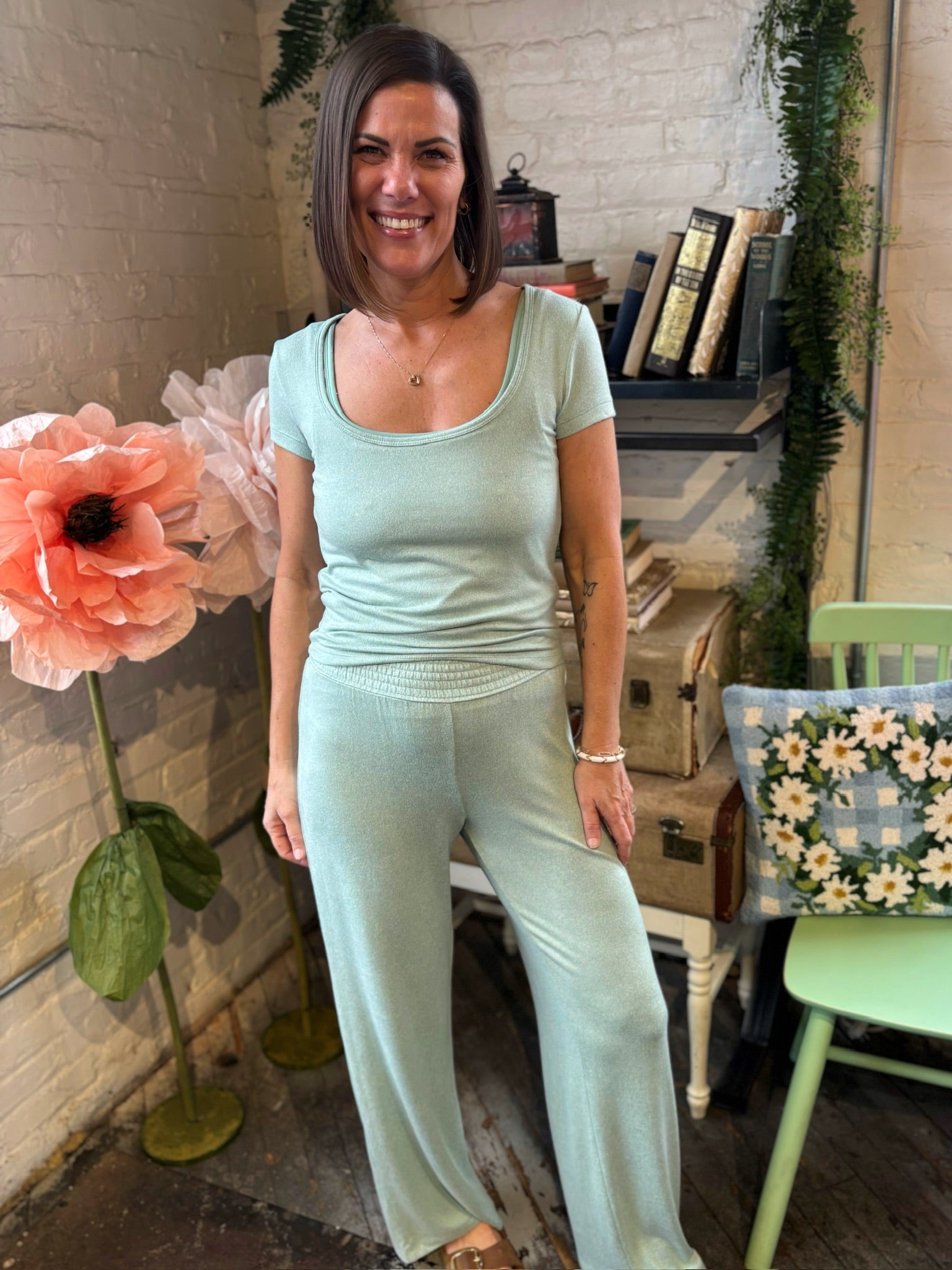 [Z Supply] Flower Market Soft Knit Tee