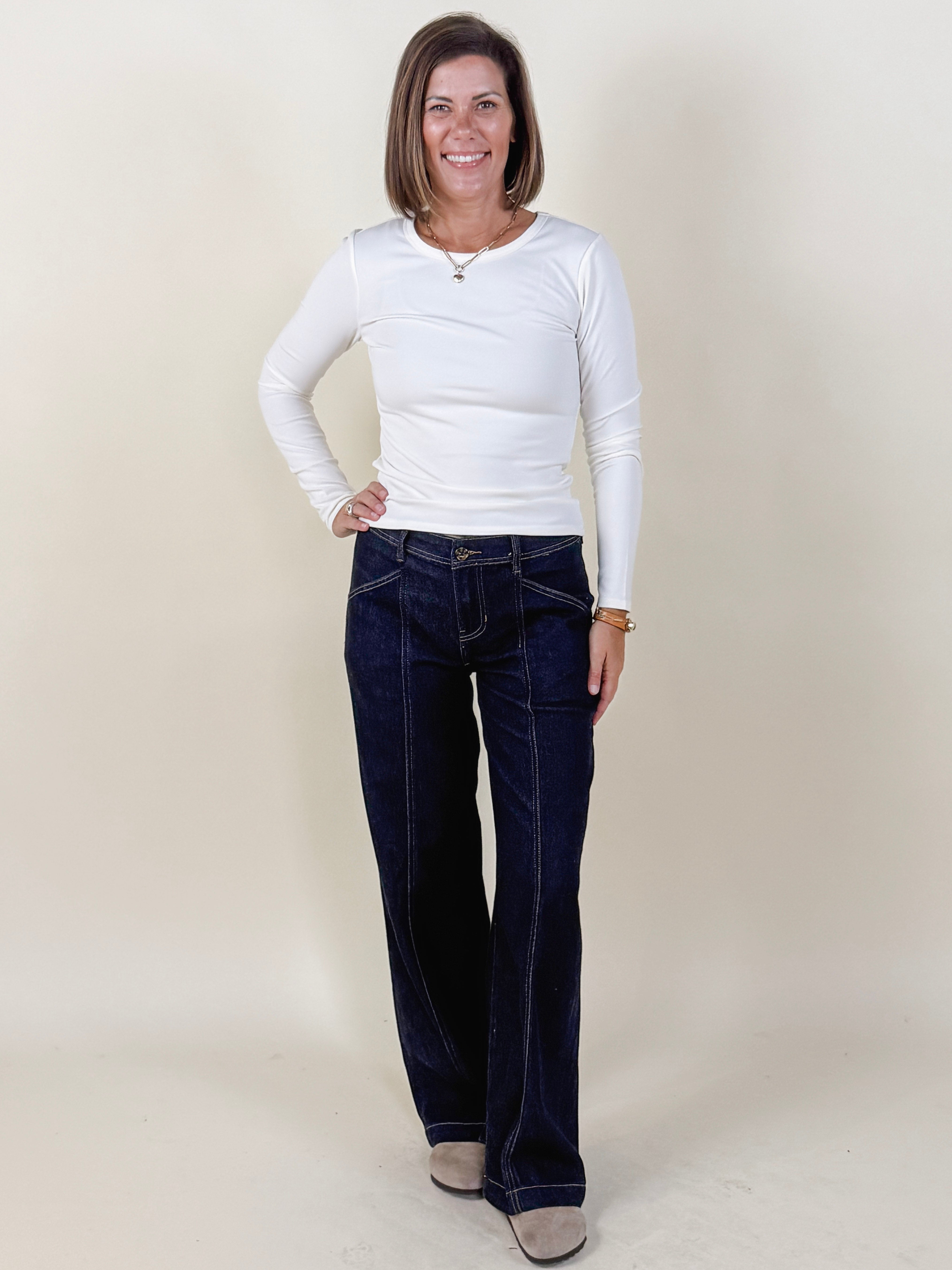 [Z Supply] Second Skin Crew Long Sleeve Top