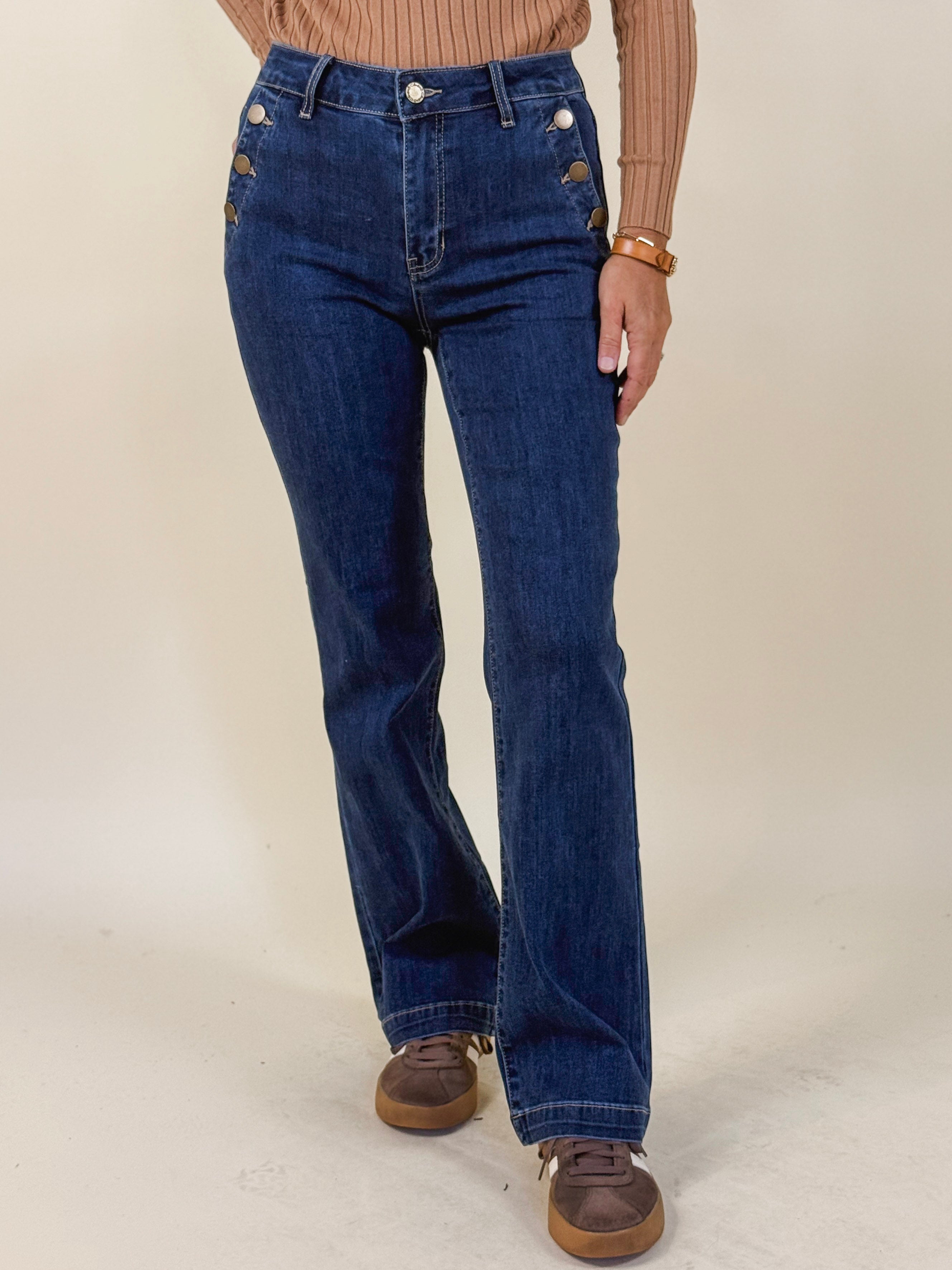 Sami Flare Leg Stretch Pants, 31.5" Inseam