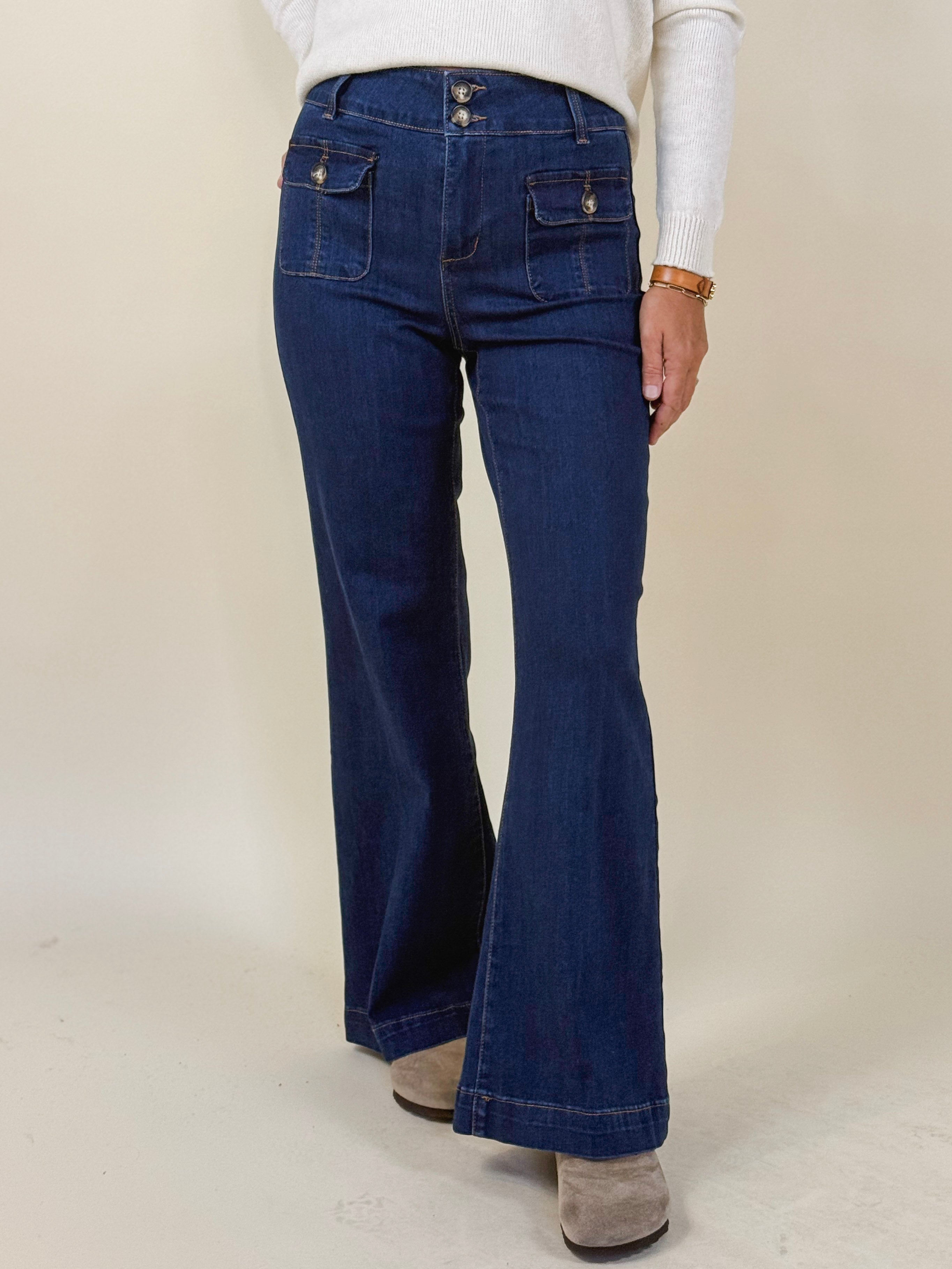 [TRIBAL] Brooke Palazzo with Crease Trouser Jeans