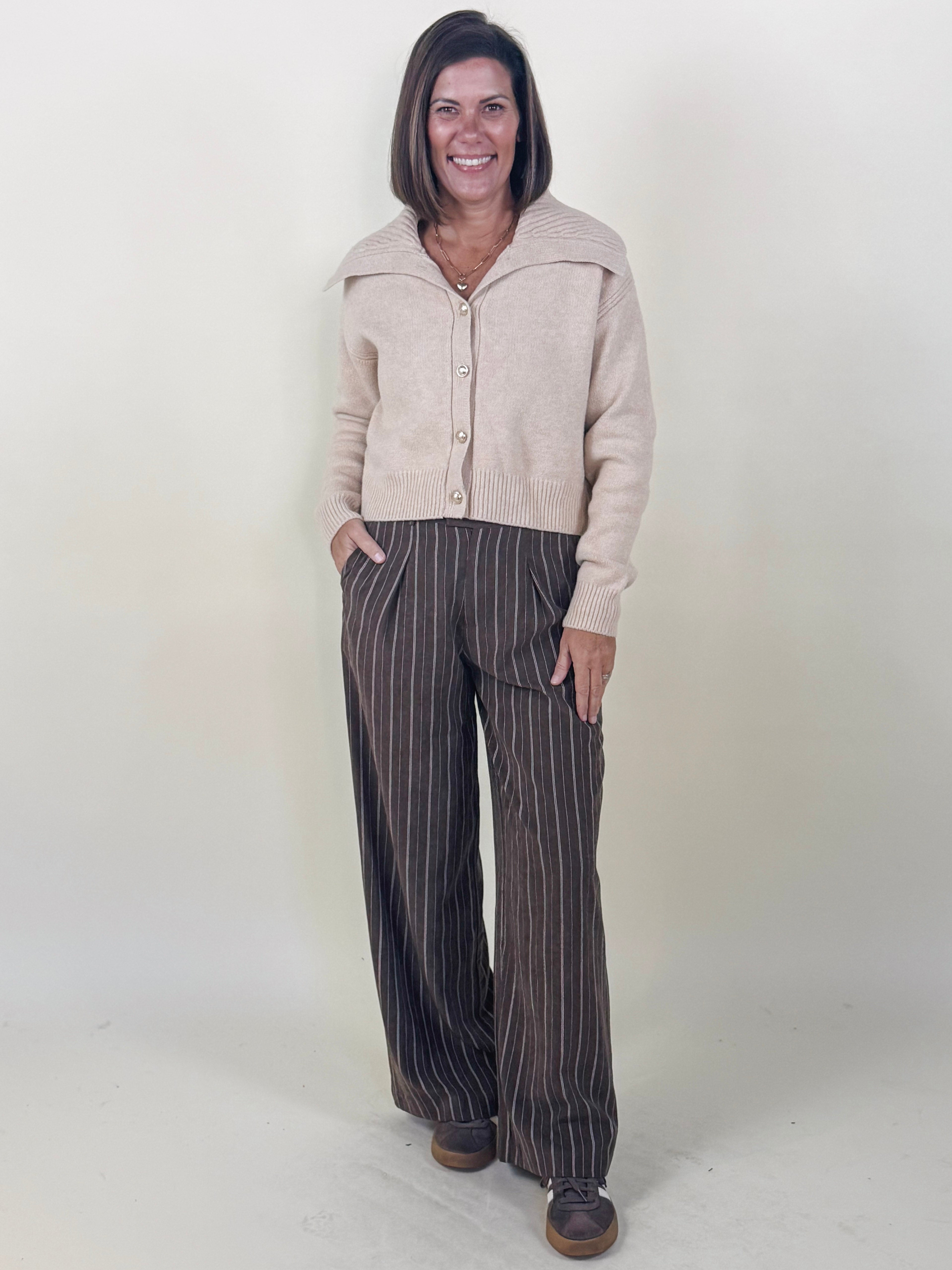 [Z Supply] Alma Pinstripe Wide Leg Pants
