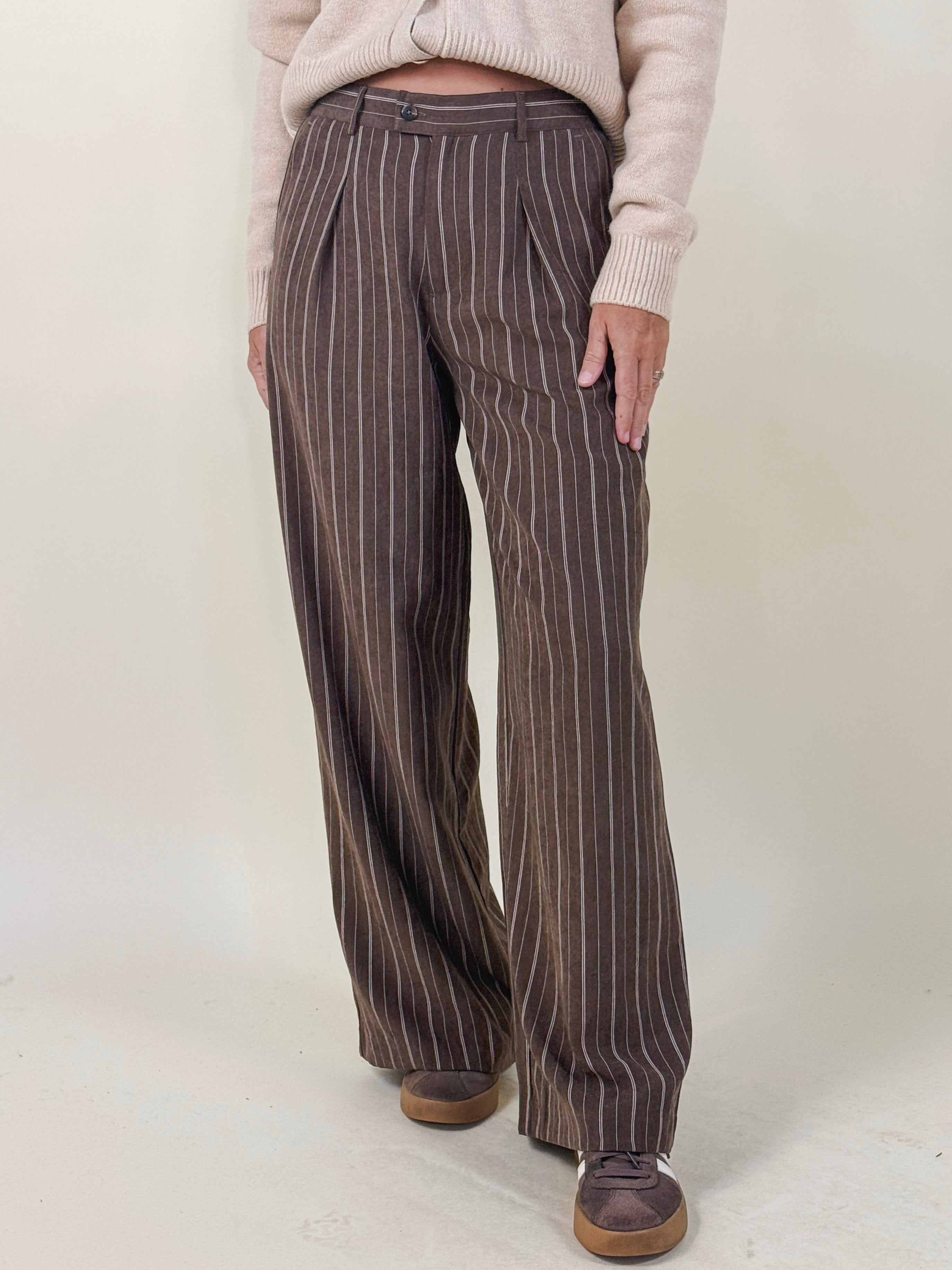 [Z Supply] Alma Pinstripe Wide Leg Pants