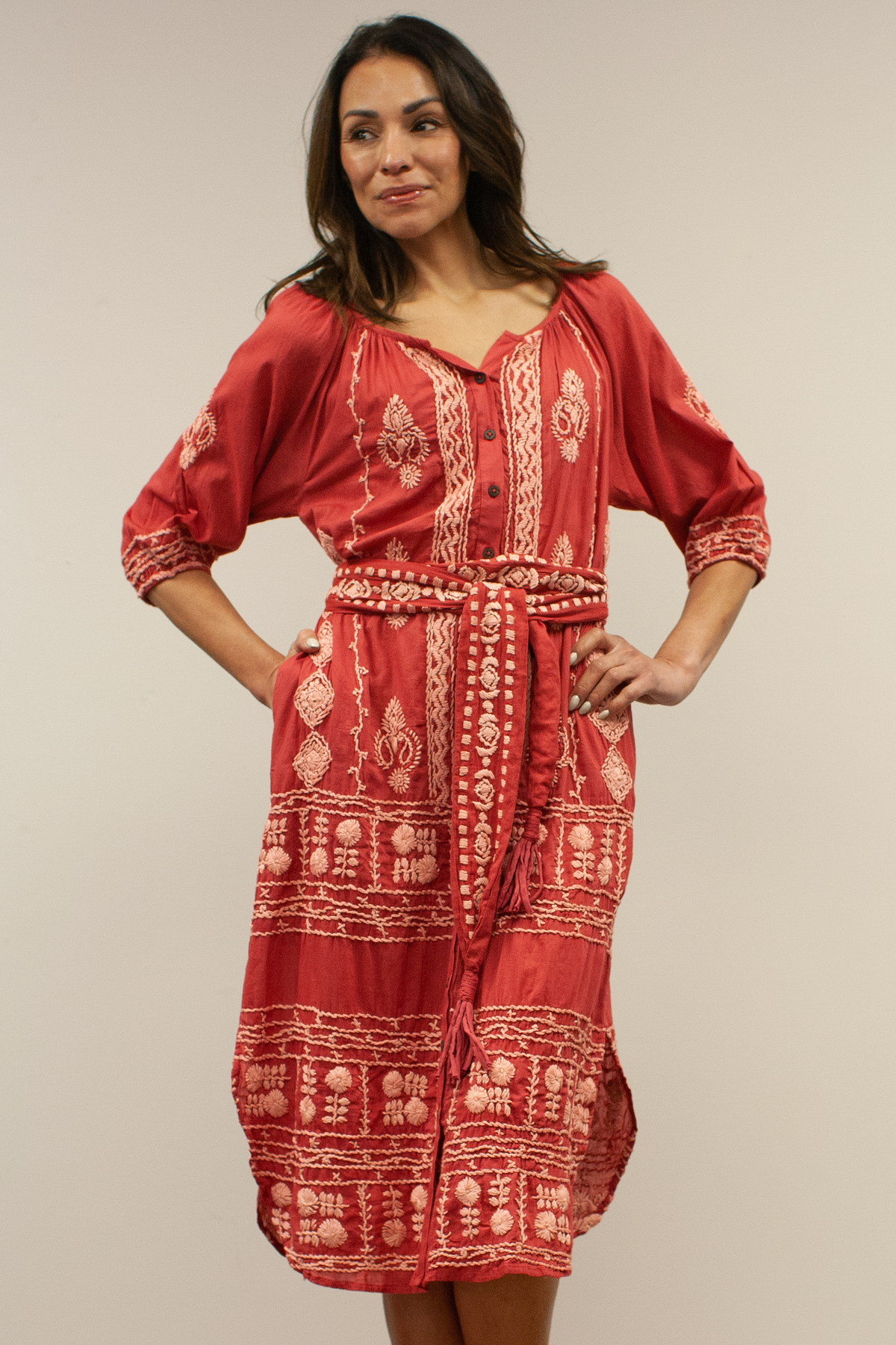 Zia Embroidered Dress