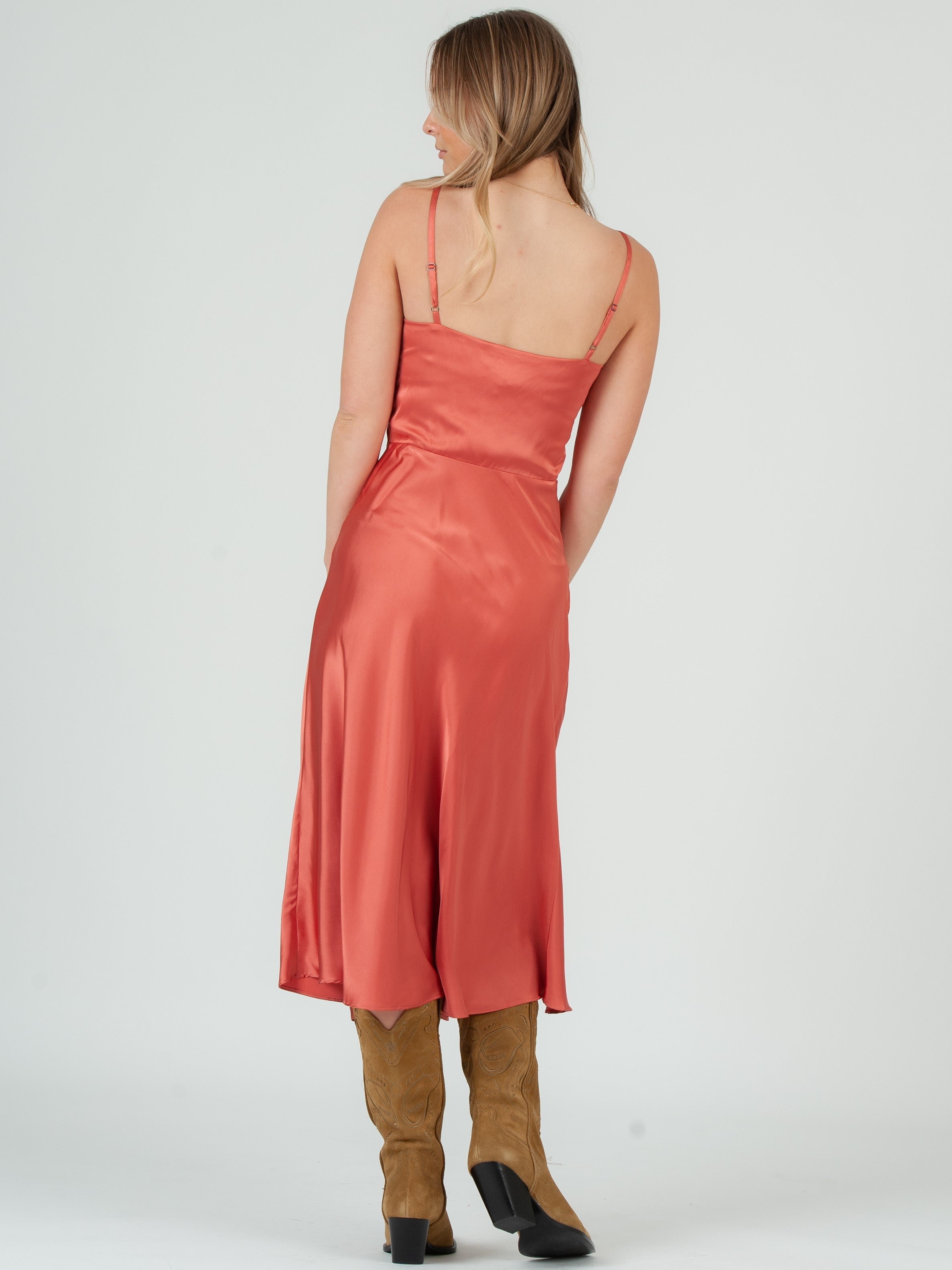 Sabrina Satin Slip Dress