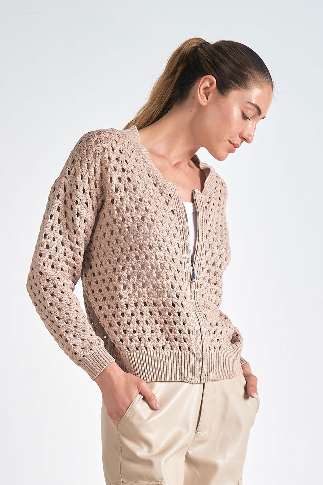 Zoe Zip Cardigan