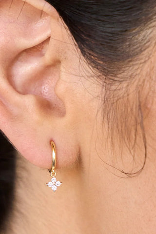 Charming Crystal Huggies - Gold