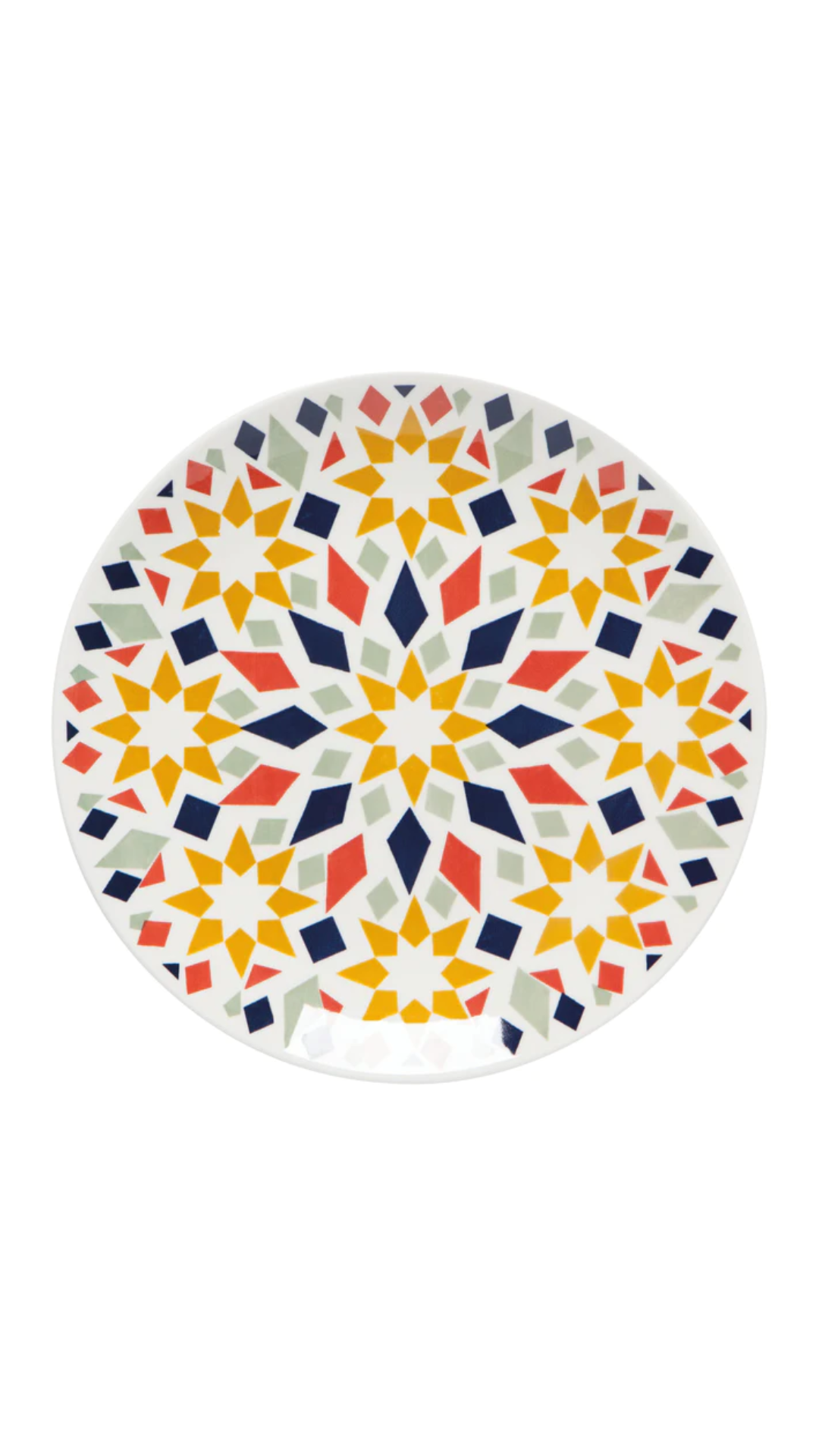 Kaleidoscope Stamped Plate 8.5 Inch
