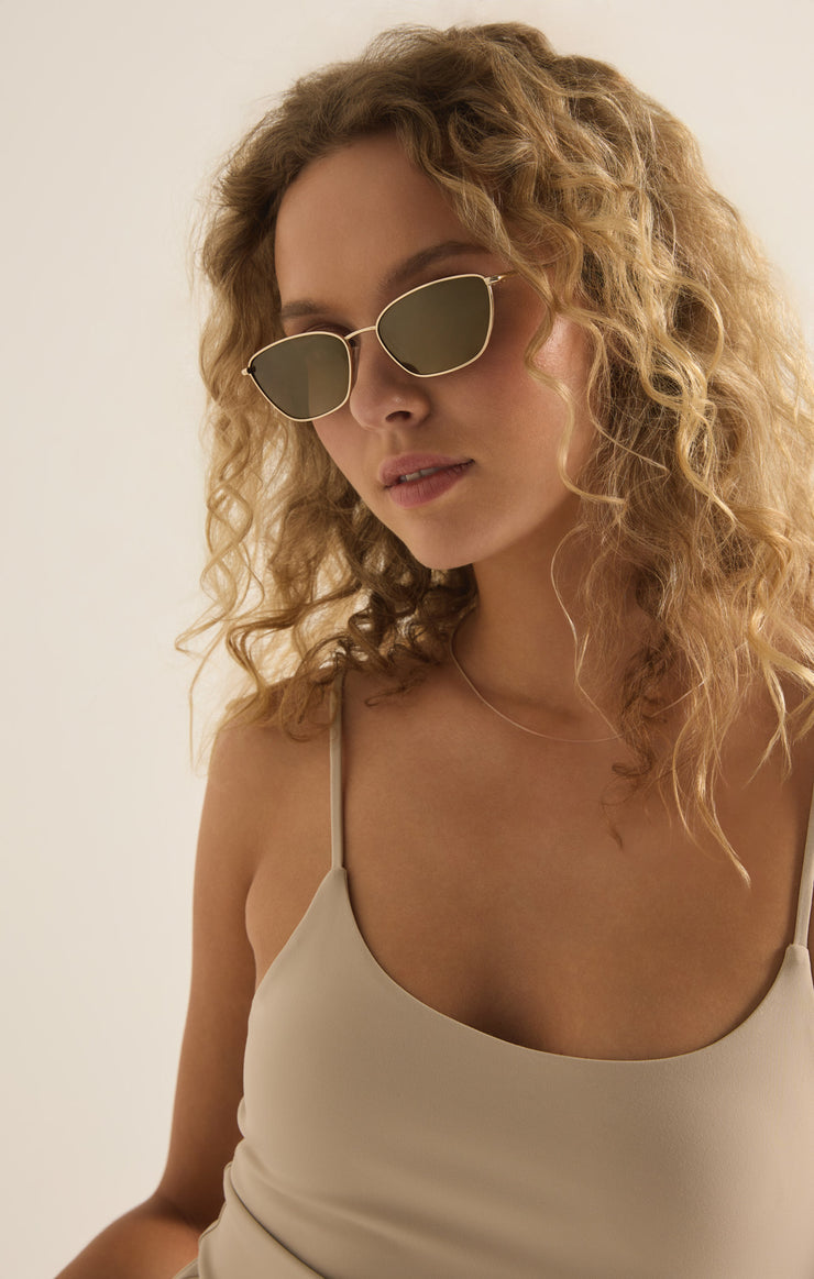 [Z Supply] Catwalk Sunnies - Gold-Bronze