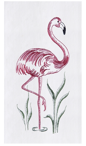 Flamingo Tea Towel