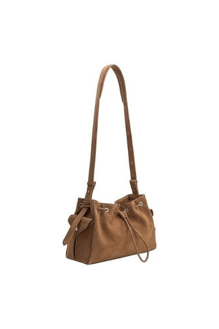 Rhuby Recycled Vegan Leather Shoulder Bag - Camel