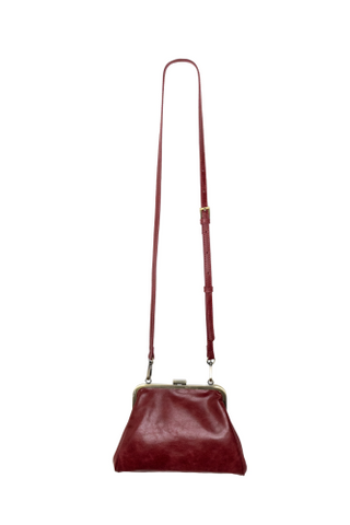 Elsa Small Frame Crossbody - Carmine Red