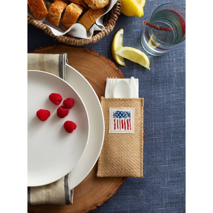 Flag Cutlery Pouch - Set of 8