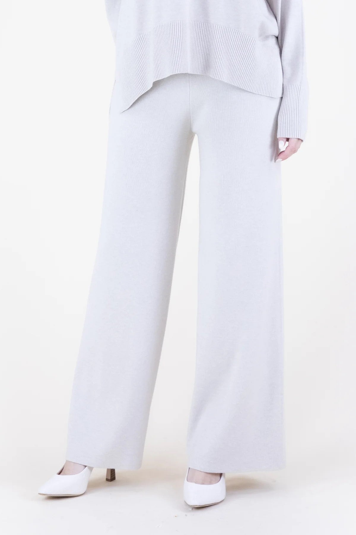 Earth Tone Comfy Wide Leg Knit Pant