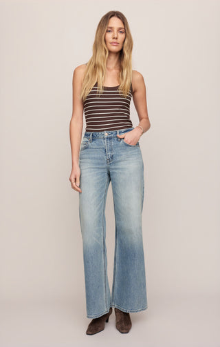 [Z Supply] The Stunner Mid Rise Wide Leg Jeans