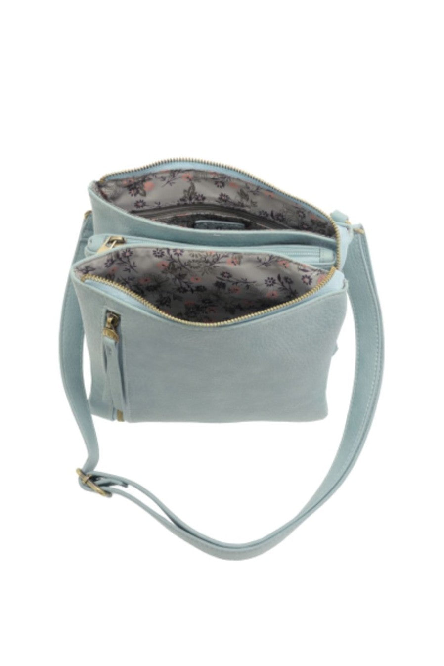 Dawn Multi Pocket Crossbody - Light Denim