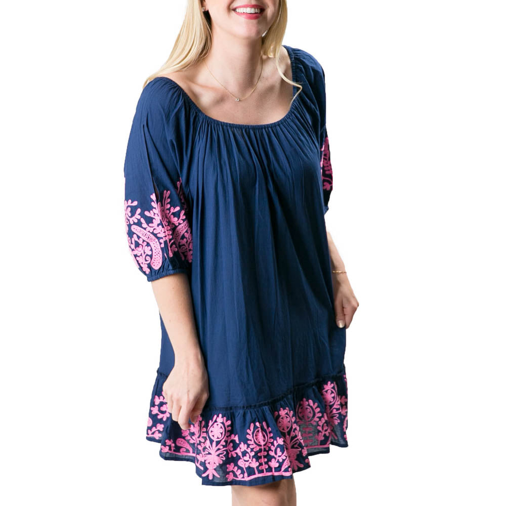 Jules Embroidered Tunic Dress
