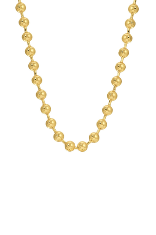 8mm Ball Chain Necklace - Gold
