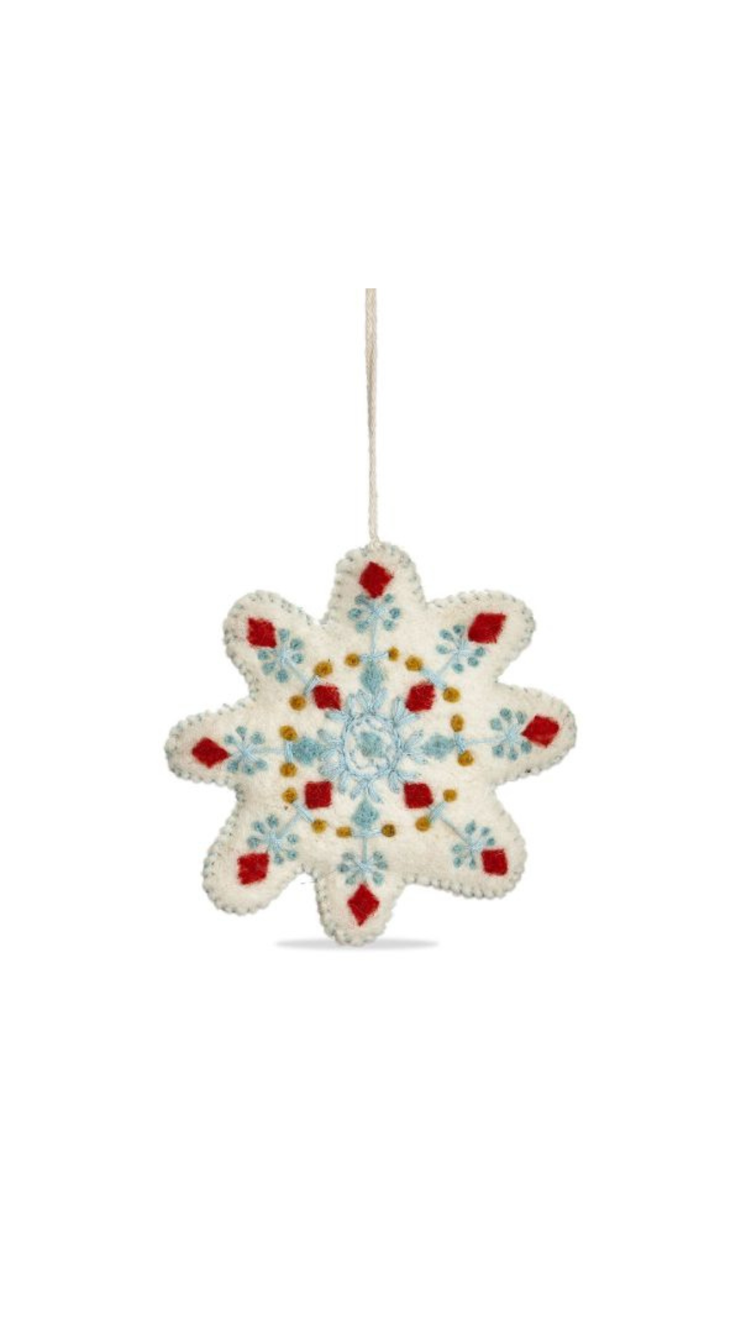 Stitched Snowflake Ornament
