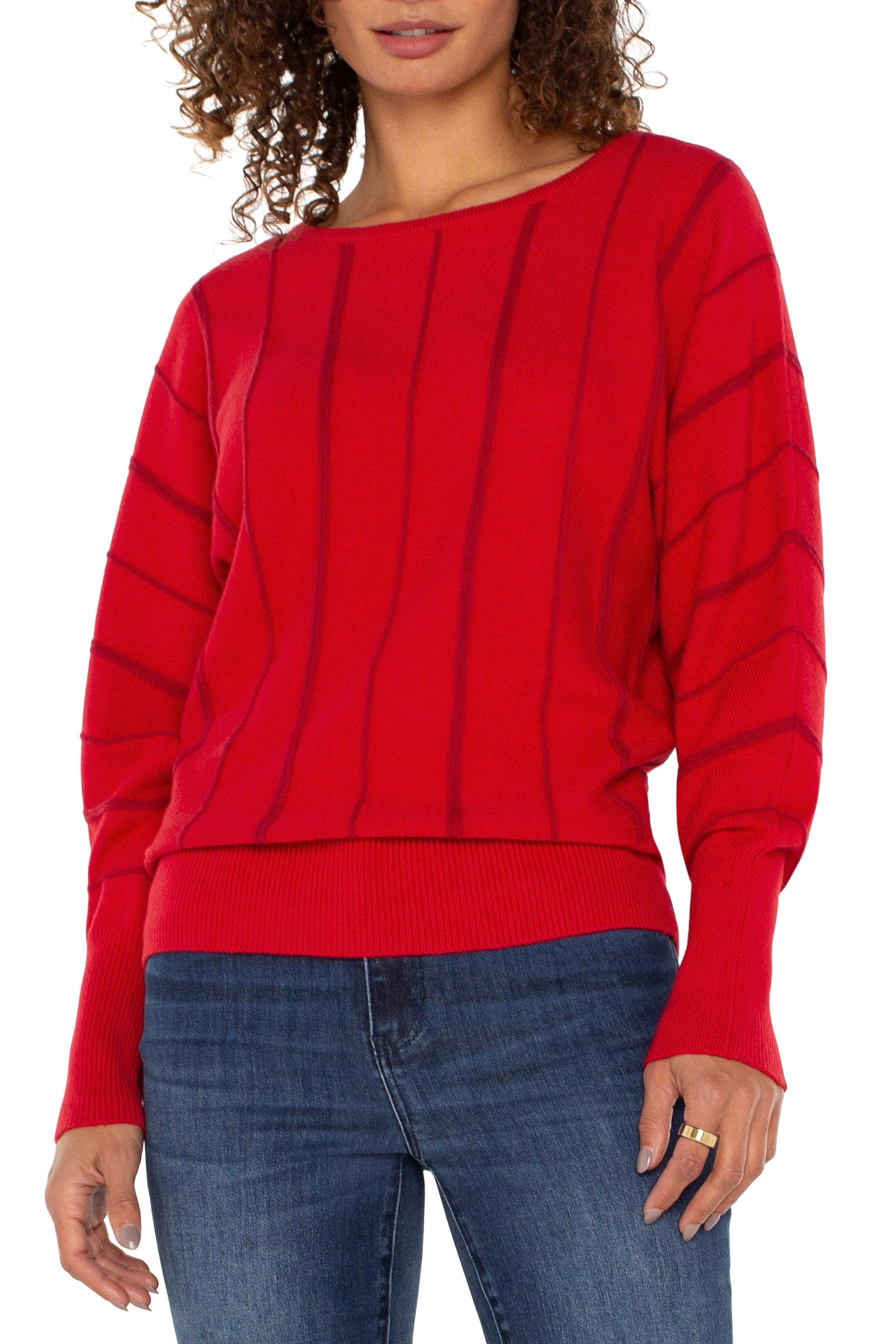 [Liverpool] Boat Neck Dolman Sweater