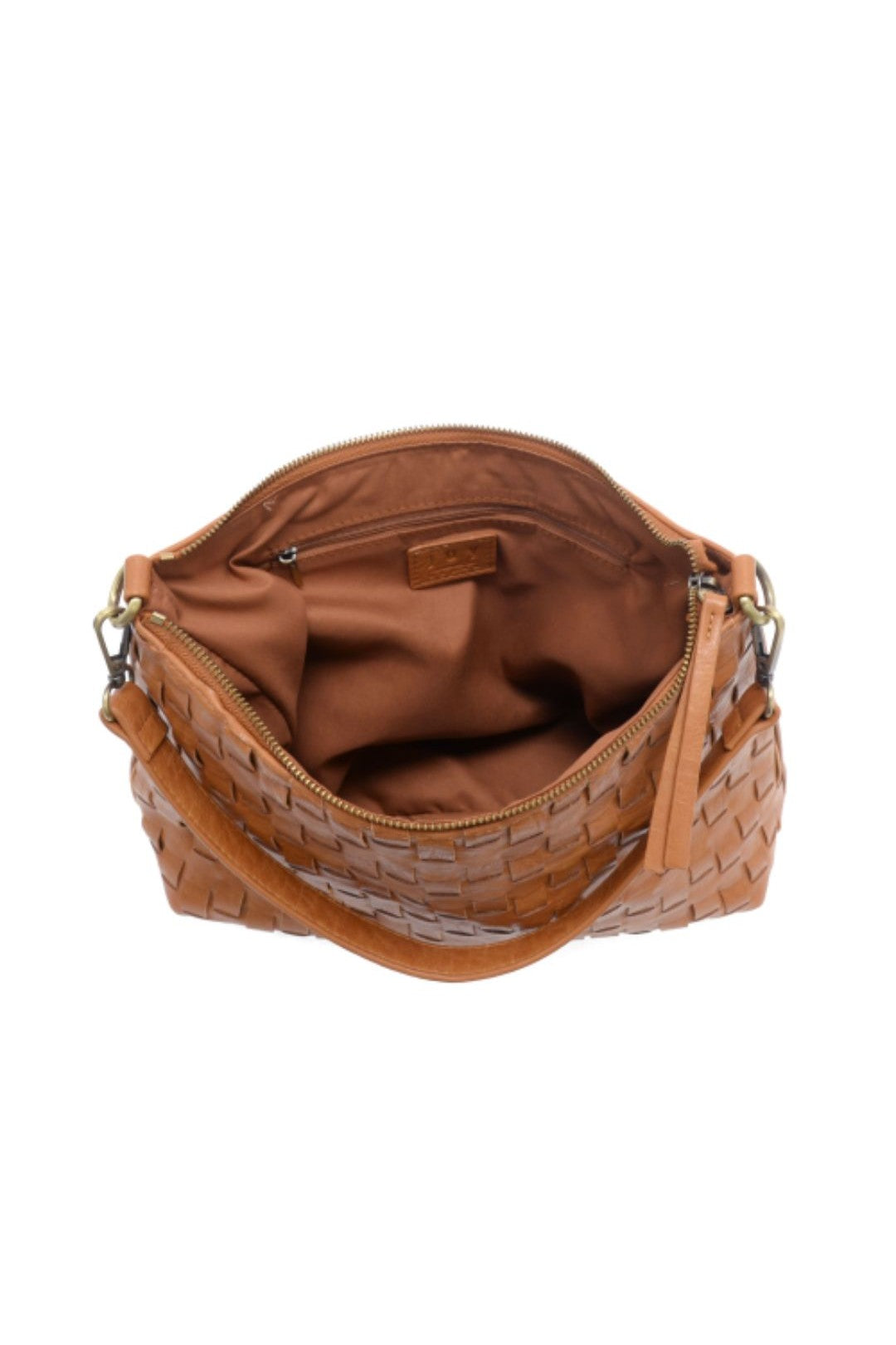 Winnie Woven Hobo - Cognac