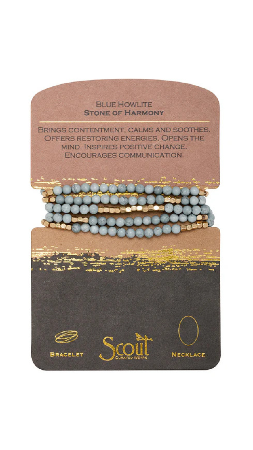 Stone Wrap: Blue Howlite - Stone of Harmony