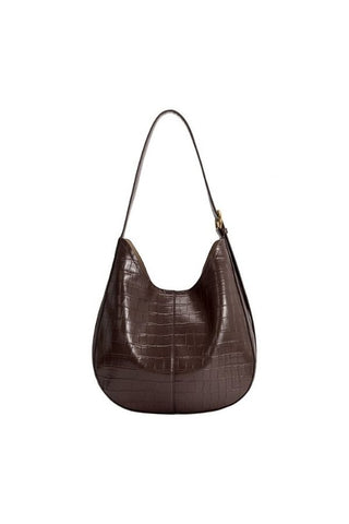 Stefanie Recycled Vegan Leather Tote - Chocolate