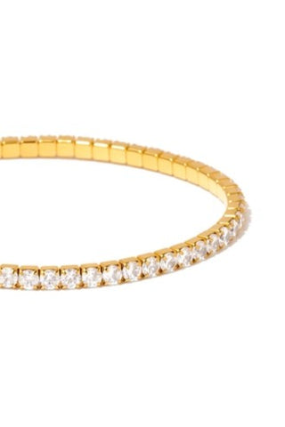 Valentina Tennis Bracelet - Gold