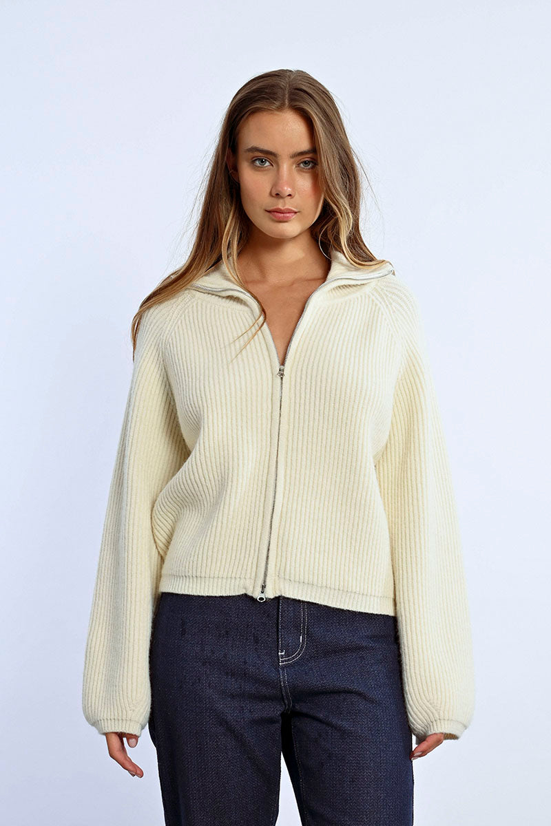 Eliana Knit Zip-Up Jacket