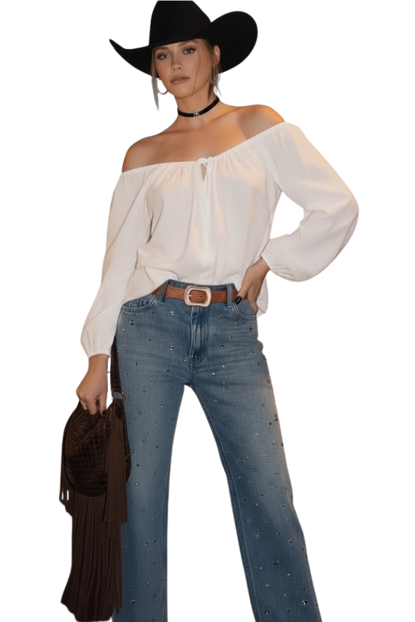 Gold Circle Link & Leather Panel Alternating Pattern Belt