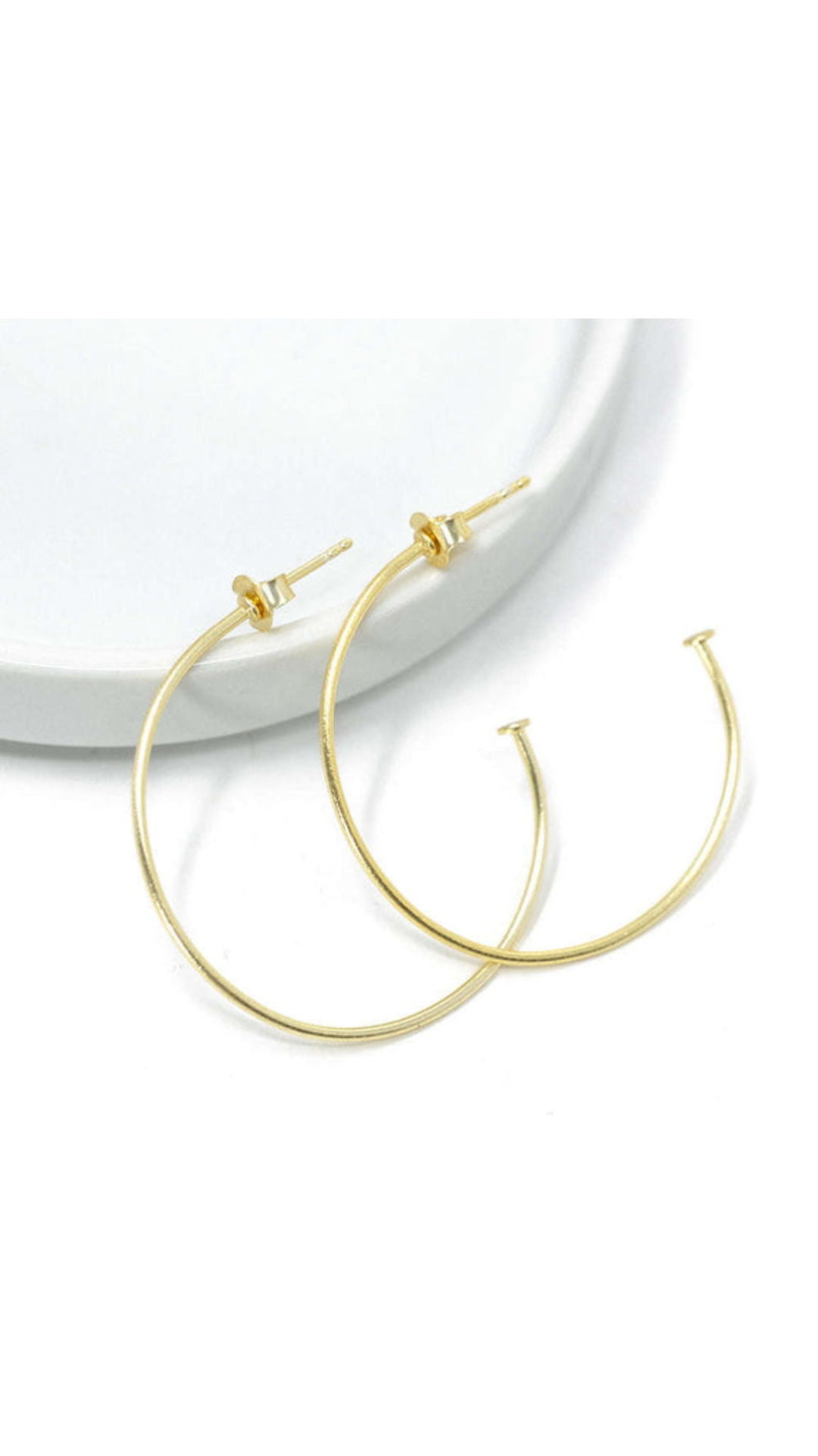 Hoop No. 04 Small Simple Gold