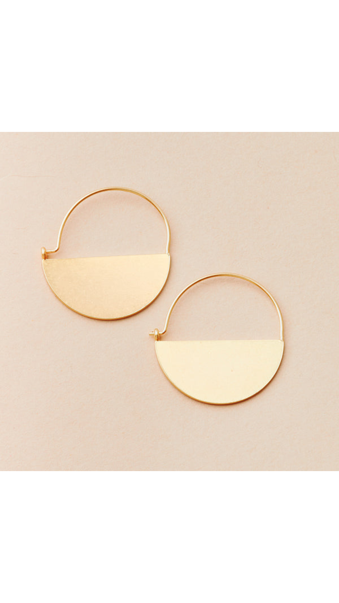 Refined Earring Collection - Lunar Hoop/Gold Vermeil