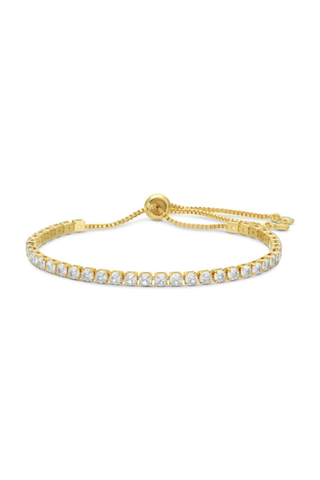 3mm Pulley Tennis Bracelet - Gold