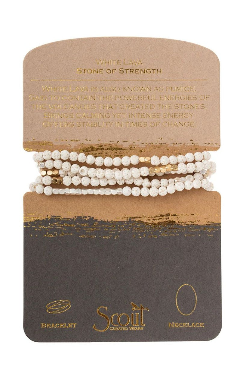 Stone Wrap: White Lava - Stone of Strength