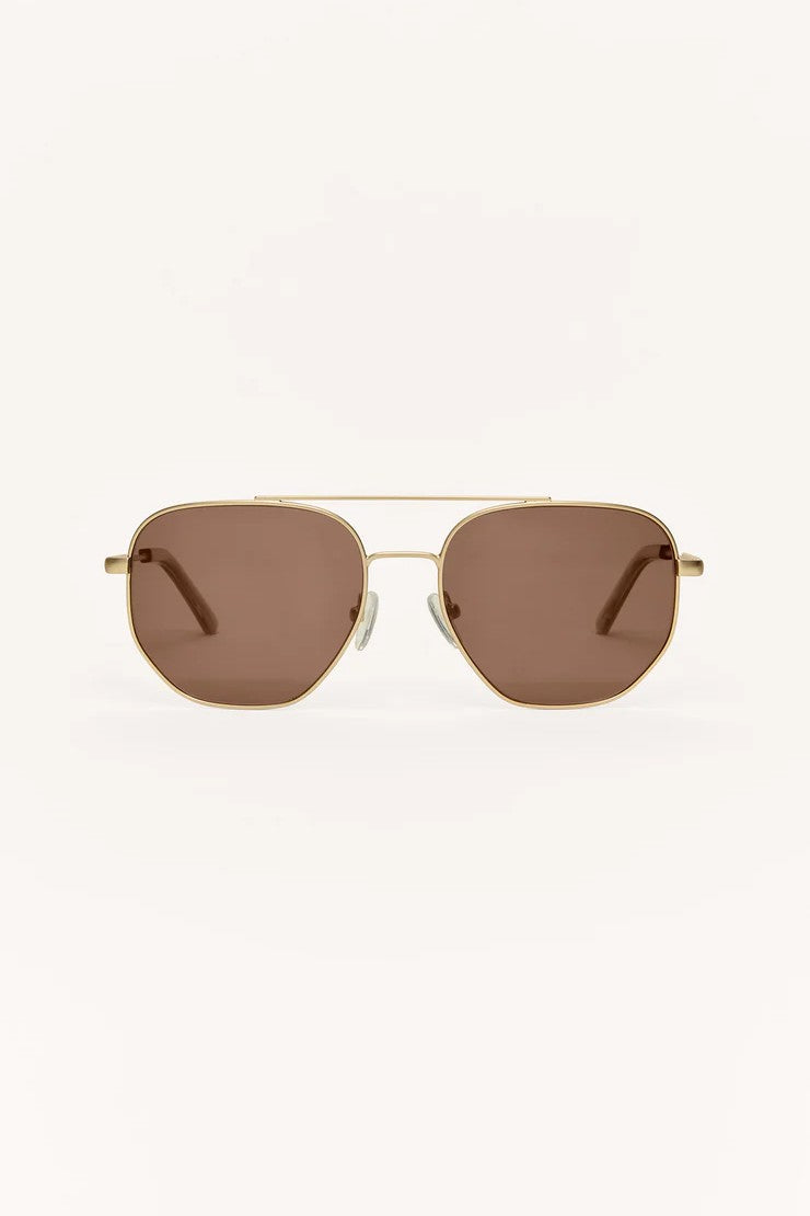 [Z Supply] Highway Sunnies - Gold-Brown