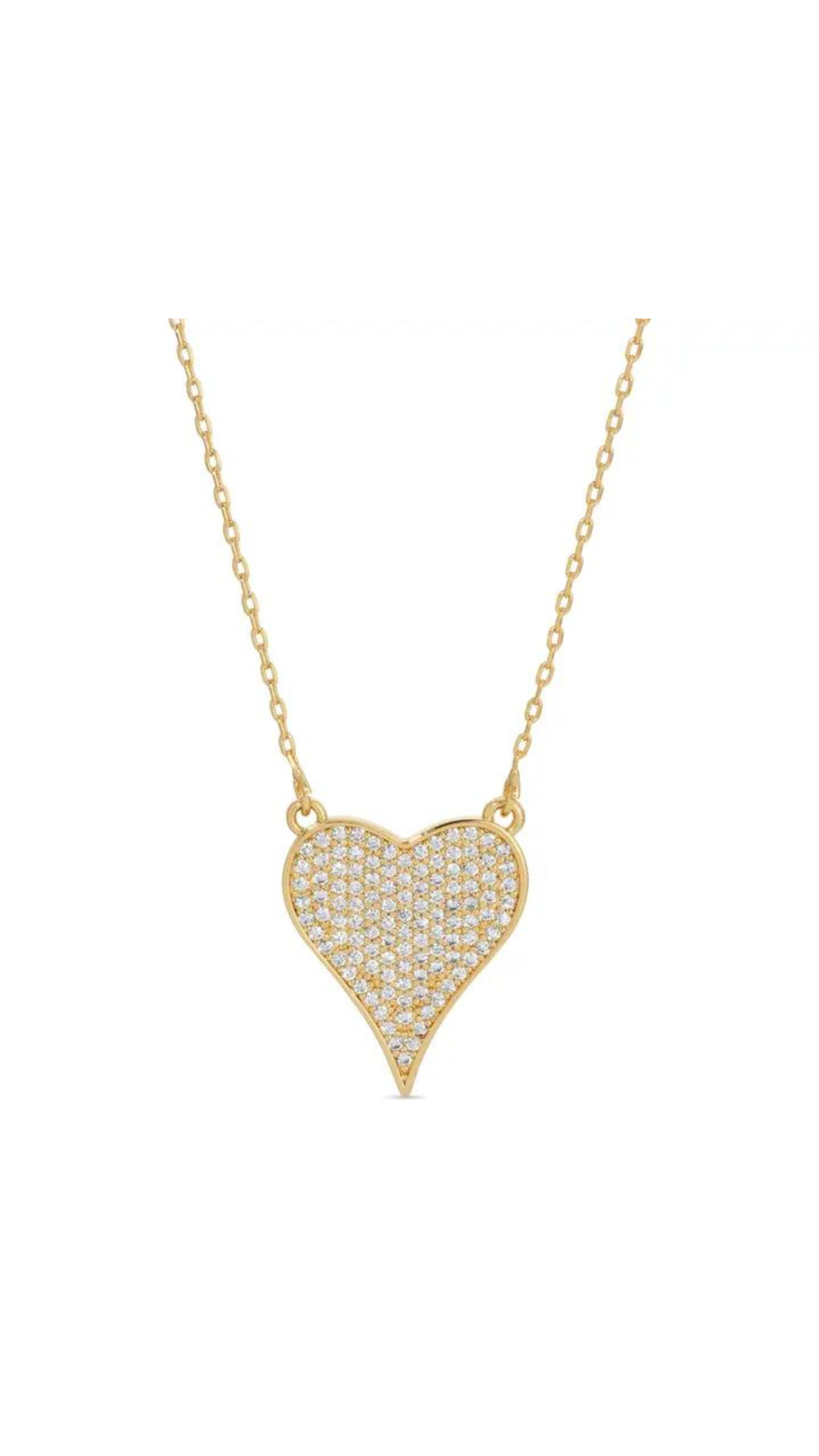 Pave Heart Necklace