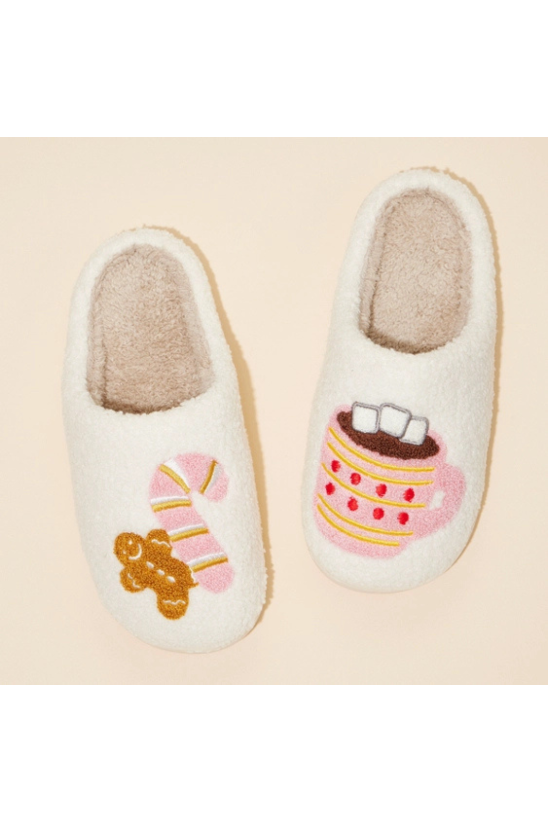 Gingerbread Man & Hot Chocolate Slippers